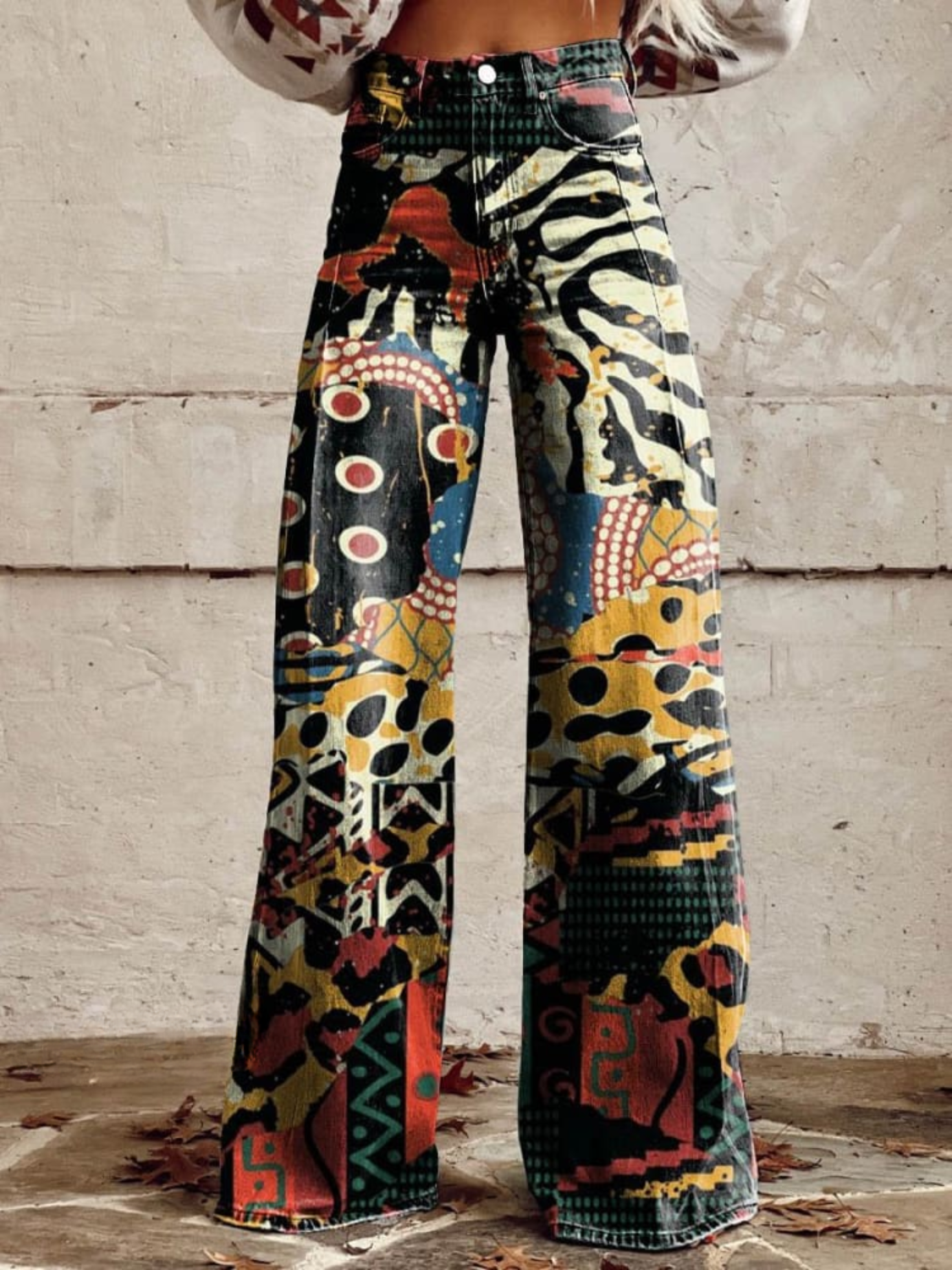 Lyra | Pantalon Large Art Moderne