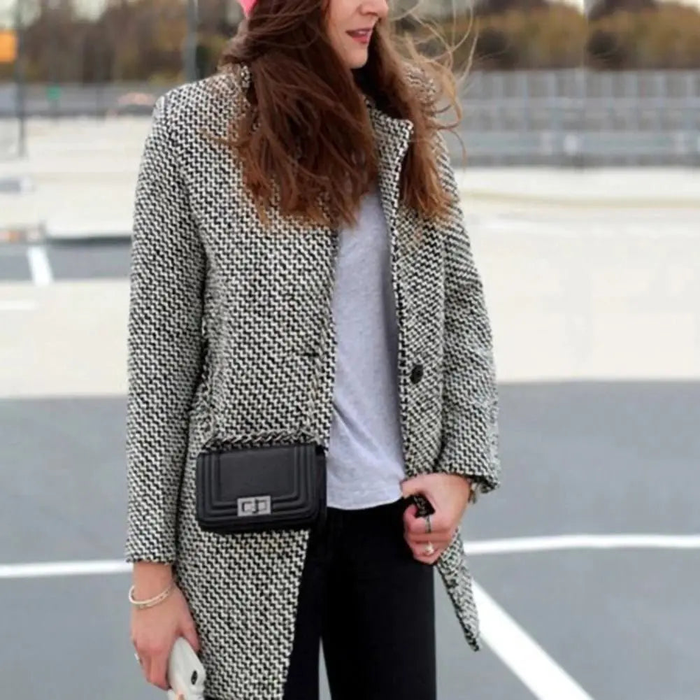 Jocelyne | Longue veste manteau en laine