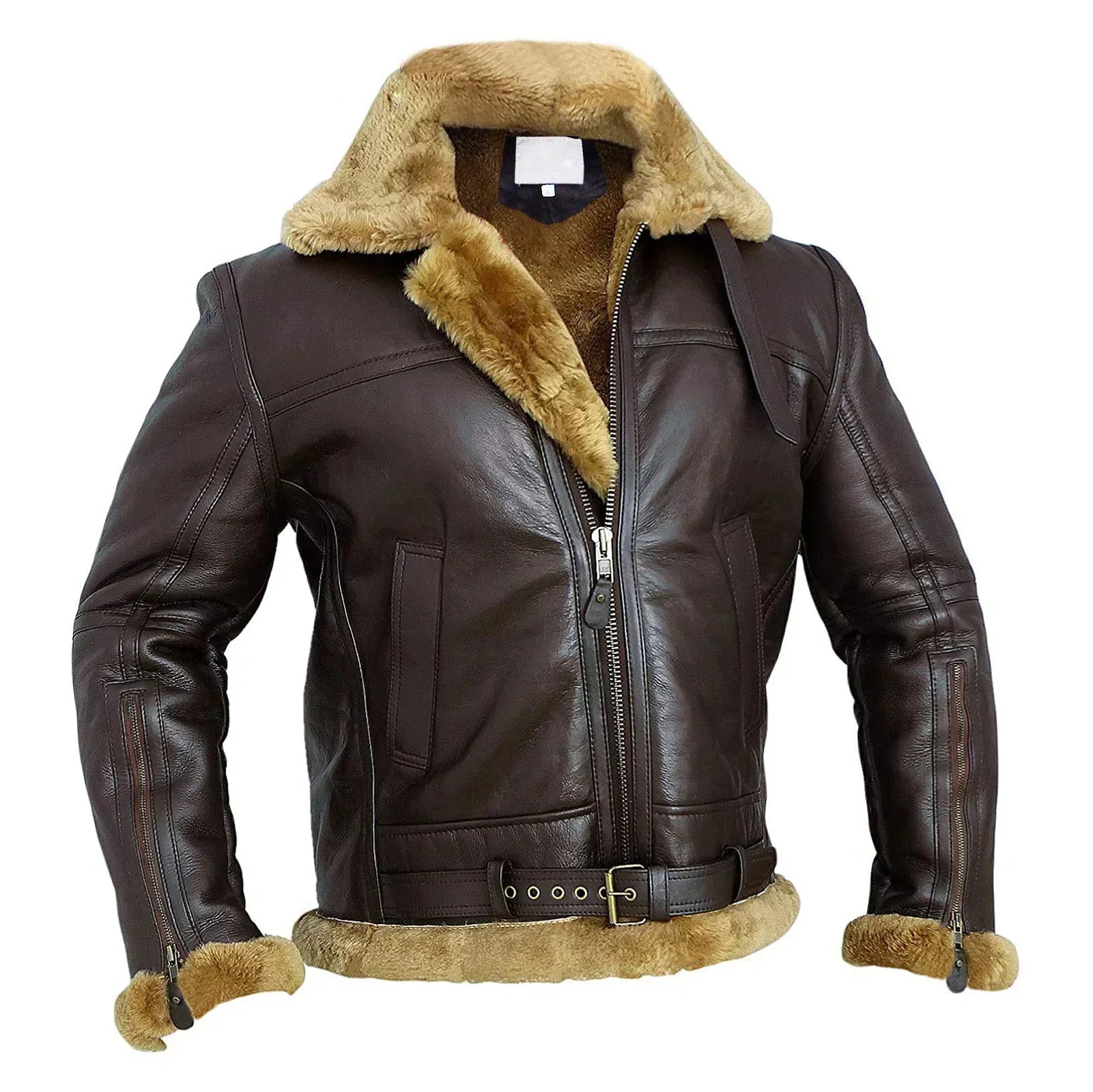 Luc™ - Blouson aviateur en cuir vegan vintage confortable