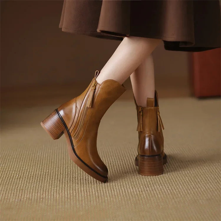 Roxane - Bottines en cuir